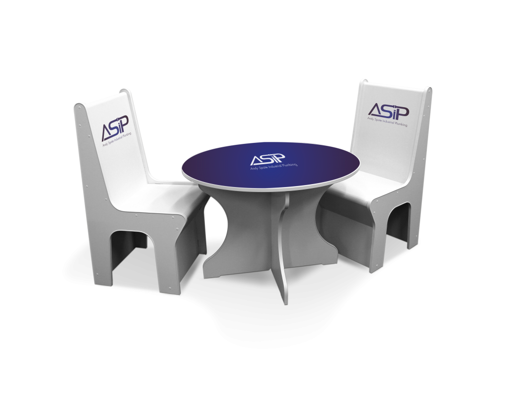 Do you need a table and chairs for your exhibition?