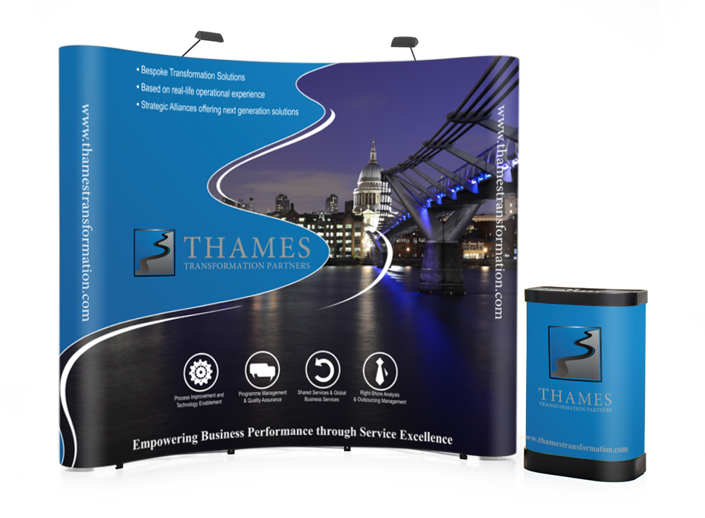 Curved Pop Up Display 