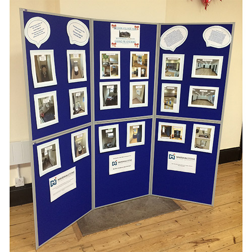 Folding 6 panel display board