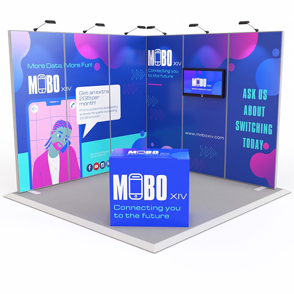 Exhibit L Shape Modular Exhibition Stands