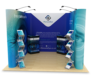 U-Shaped Pop Up Stands