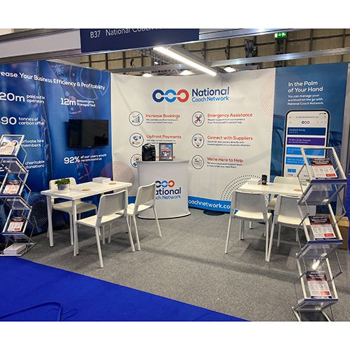 6m wide streamline exhibition stand used in an L shape configuration 