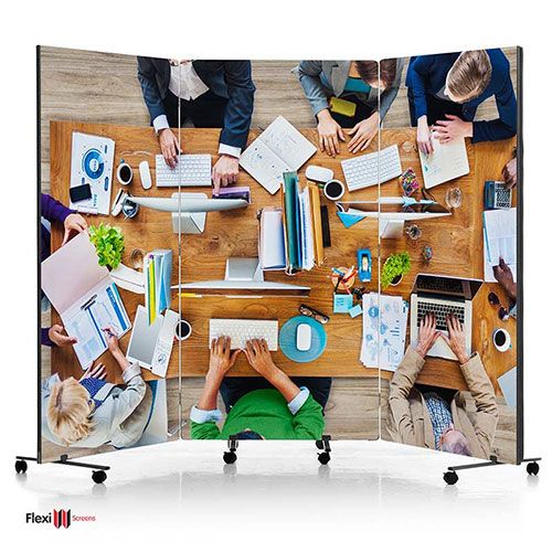 Printed Flexi-Screen Foldable Room Divider 2m High