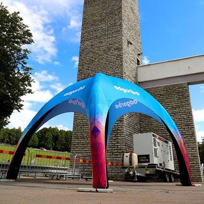 large inflatable event gazebos custom printed