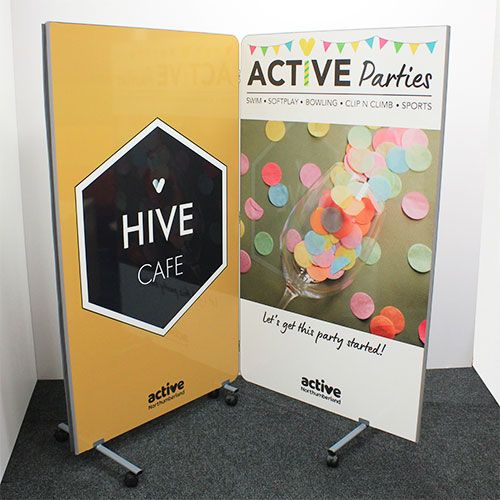 Printed Concertina 2 Panel Flexi-Screen 