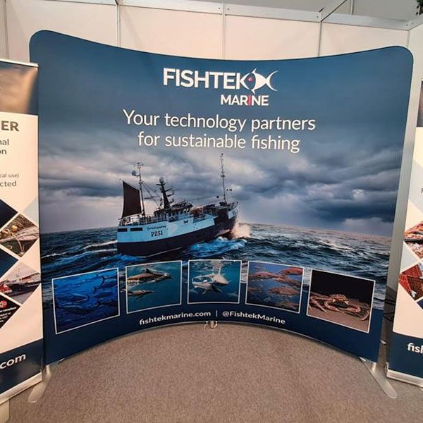 Tex-Flex Curved Fabric Display