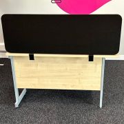 Xpress Desk Dividers with black fabric