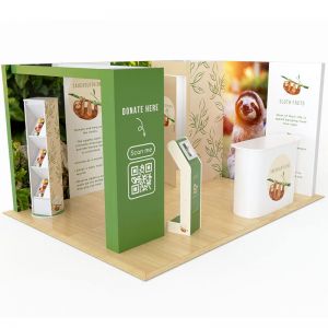 3m x 4m Modulink L Shape Exhibition Stand