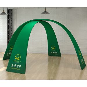 custom branded Tex-Flex fabric display arch 