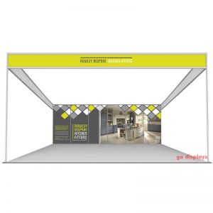 5m x 6m Shell Scheme graphics panels on 1 wall