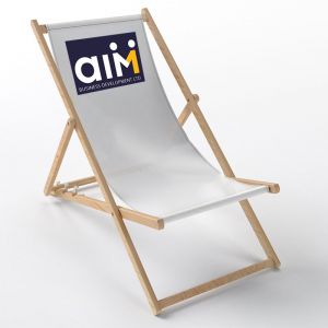 Custom branded exhibition deck chair