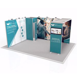 4m x 5m L Shape Exhibit Modular Exhibition Stand