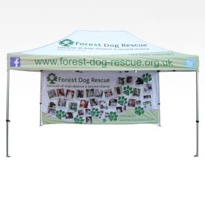 3m x 4.5m printed gazebo canopy only