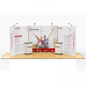 3m x 6m C Shape Exhibition Stand Design