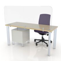 Acrylic desktop screen for social distancing & COVID-19