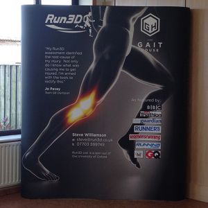 3x2 Premier straight pop up stand with 4 custom printed graphics