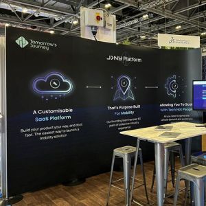 2.5m high Streamline trade show displays