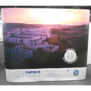 4x3 jumbo pop up stand with 5 printed panels