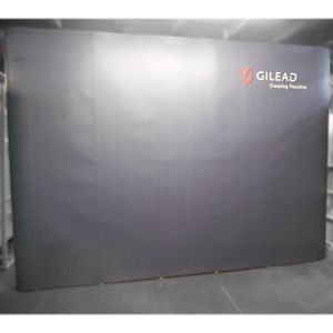 4x5 jumbo straight exhibition pop up stand with 7 printed graphics
