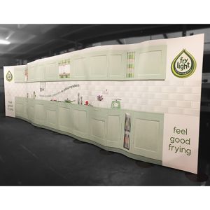 7m wide flexible streamline trade show stand 