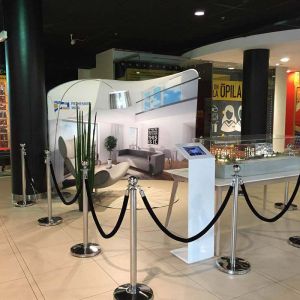 custom branded fabric exhibition stand 