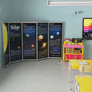 Mobi Printed 5 Panel Room Dividers