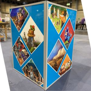 Event 370mm high x 687mm wide Triangular Display Plinth