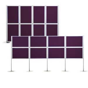 Universal+ 8 Panel & Pole Display Board in pinnable universe fabric