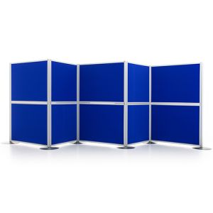 Large display board kit with blue loop nylon fabric