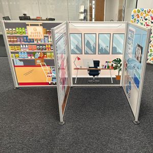 Printed large display board kit