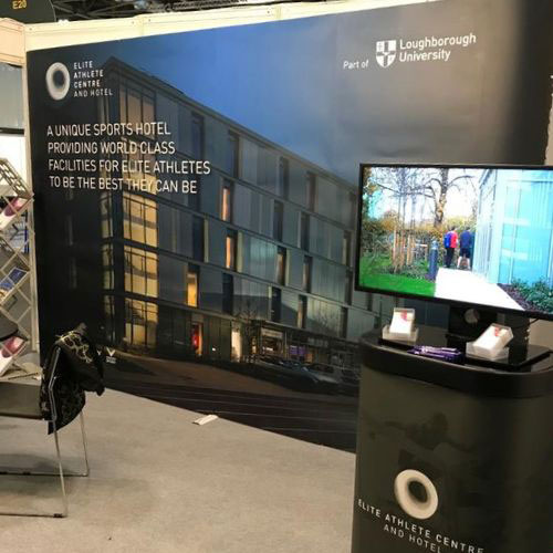 2.2m high exhibition stands manufactured by Go Displays