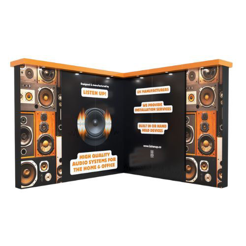 3m high exhibition stands, manufactured by Go Displays