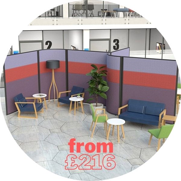Concept Acoustic Partitions, ideal for creating reception areas