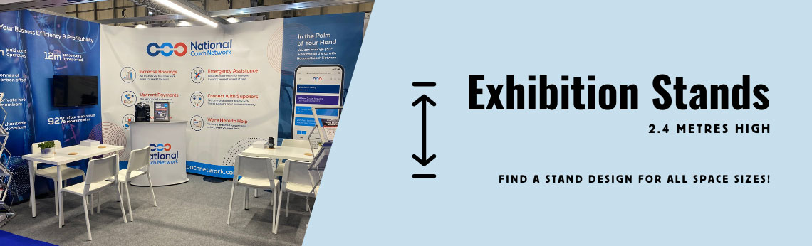 2.4m high exhibition stands