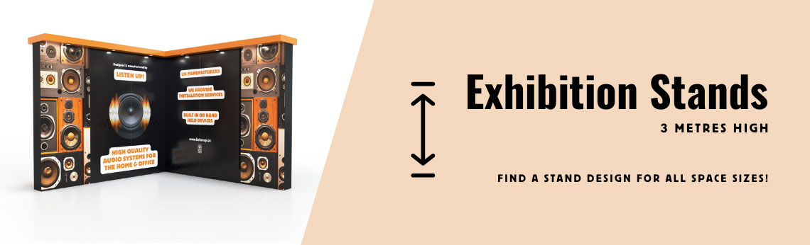 3m high exhibition stands and bundles