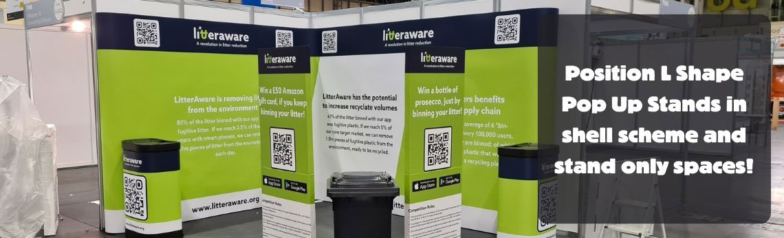 L Shape Pop Up Stands