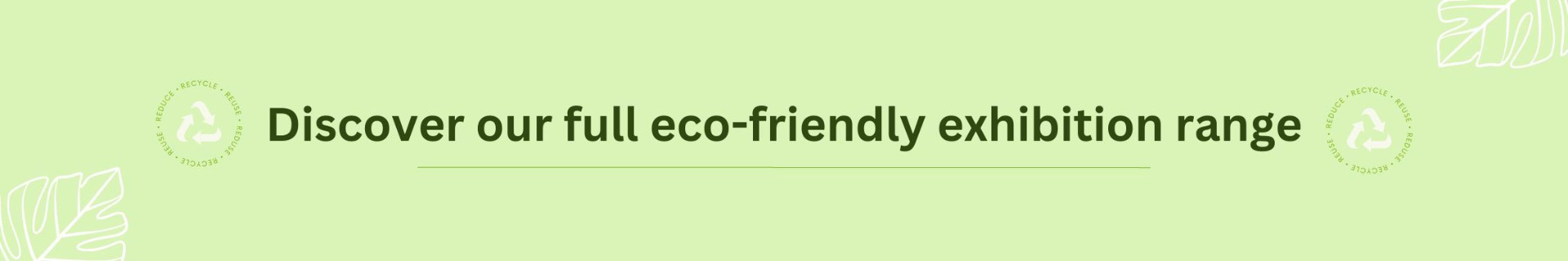 Eco-friendly exhibition displays & accessories