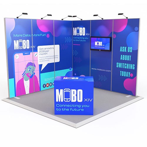 L Shape Exhibit Modular Exhibition Stands