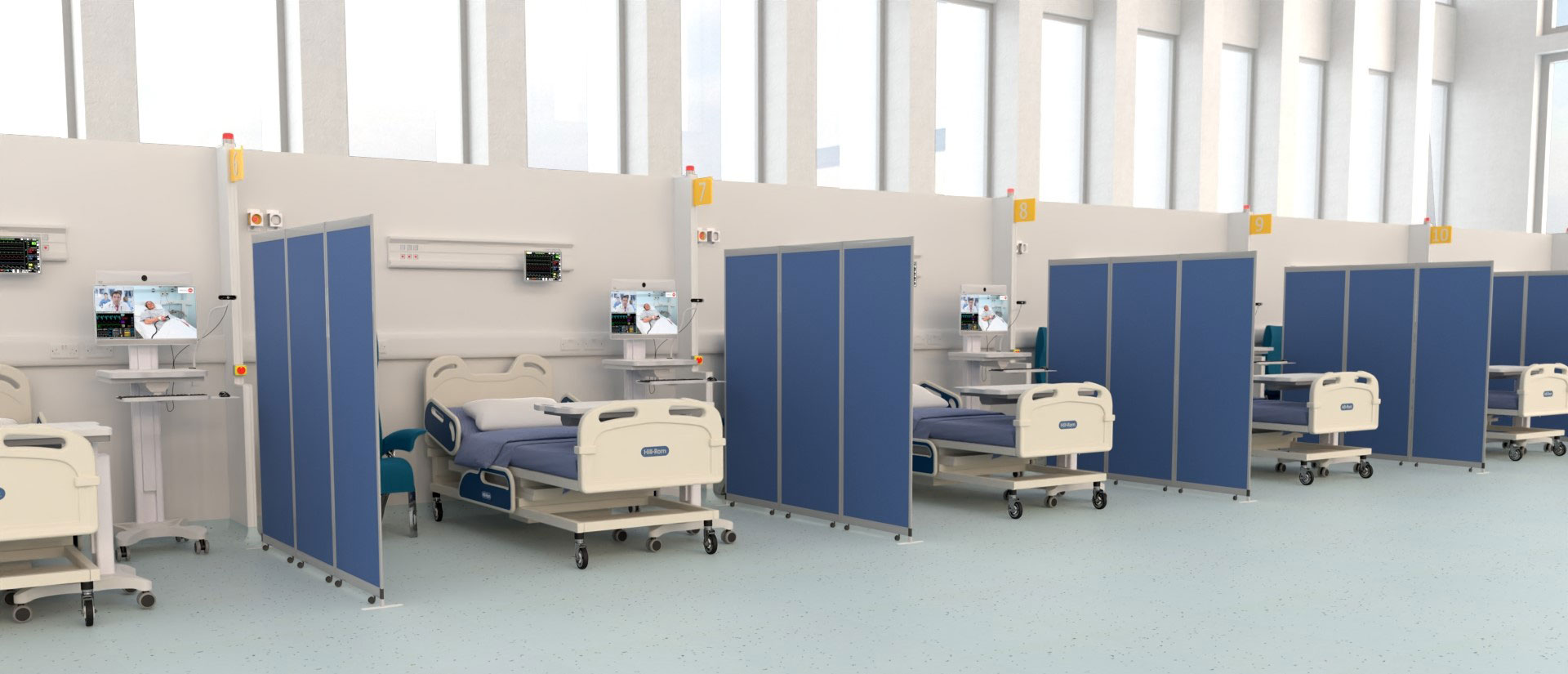 Anti-bacterial medical screens