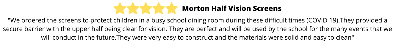 Room divider review for Morton half vision screens from a customer