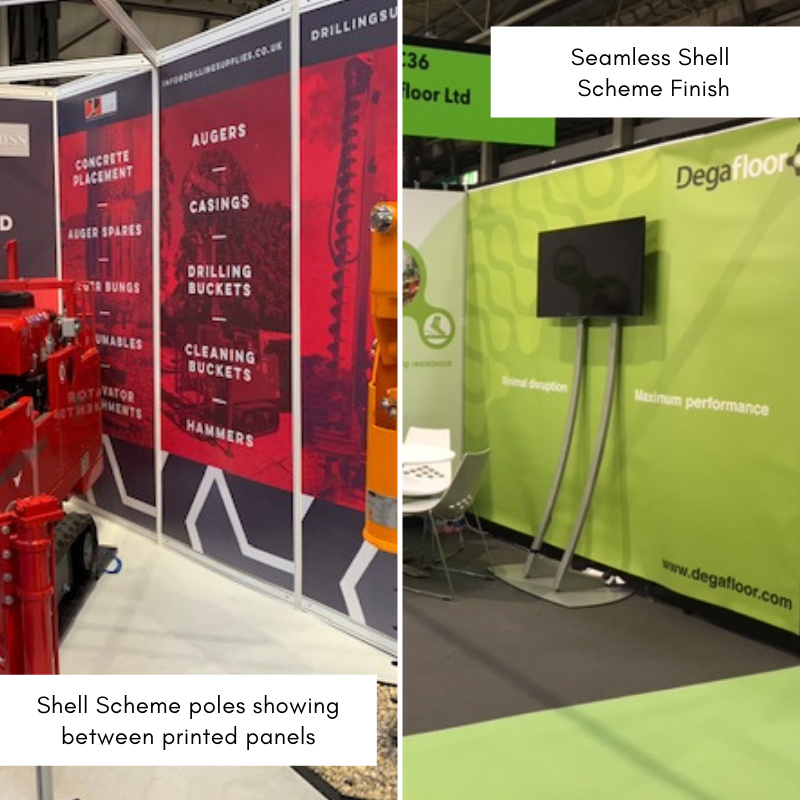 shell scheme rollable graphic panels