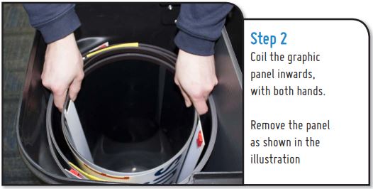 Step 2 of caring for your streamline graphic panels