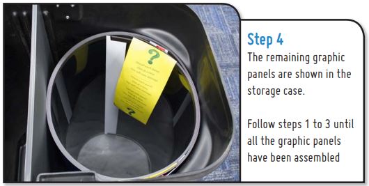 Step 4 of caring for your streamline graphic panels