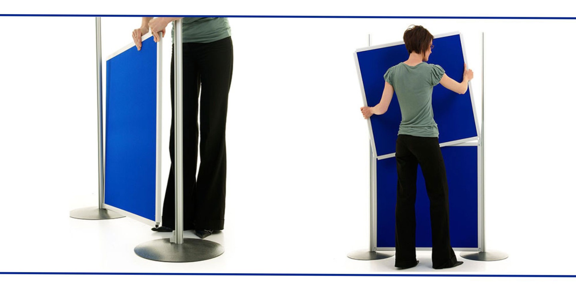 Panel and pole display boards