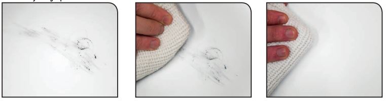 How to clean Streamline graphic panels of any marks or scuffs