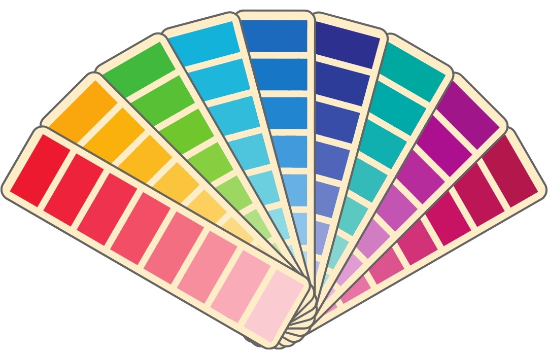 Pantone printing colours charts