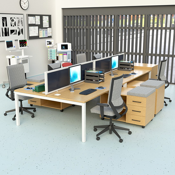 desktop social distancing screens, manufactured by Go Displays