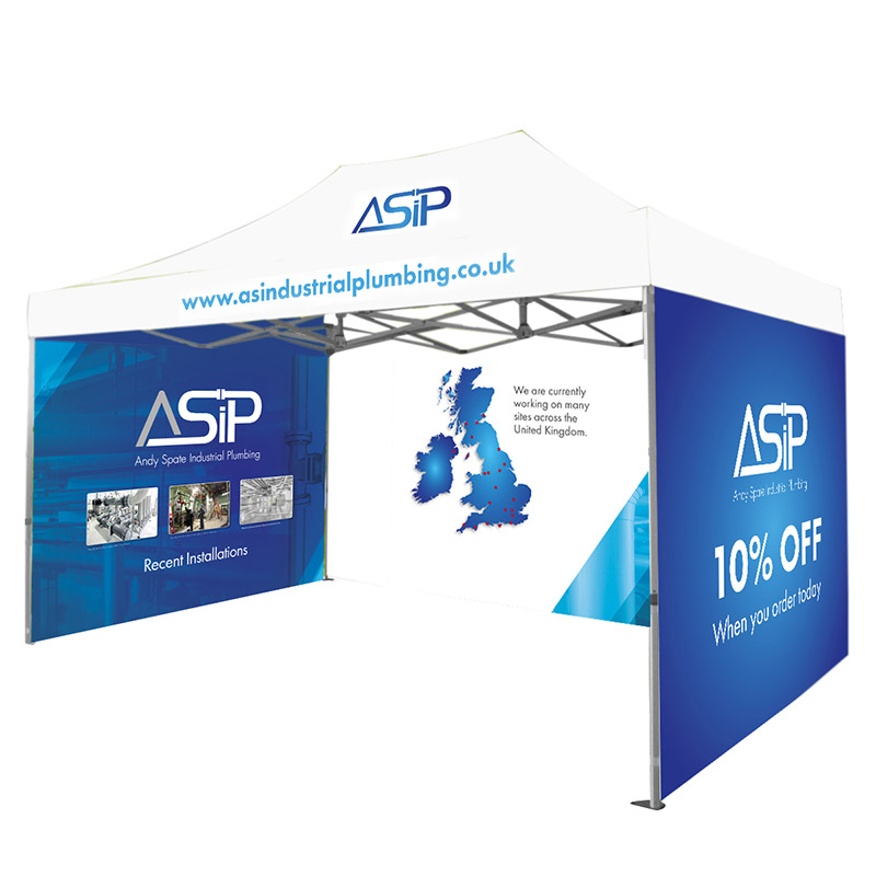 custom branded printed gazebos