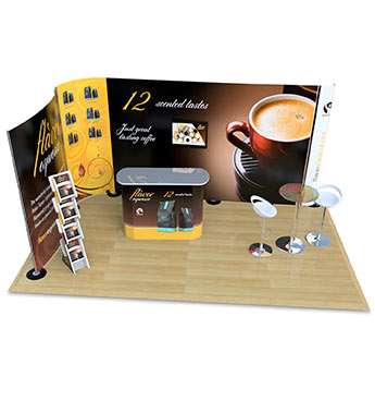 S Shape pop up stands