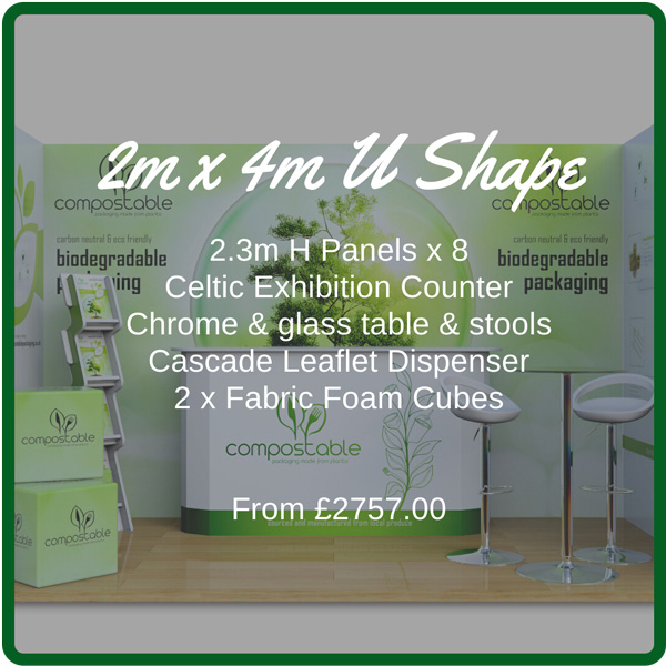 2m x 4m Pop Up Exhibition Stand